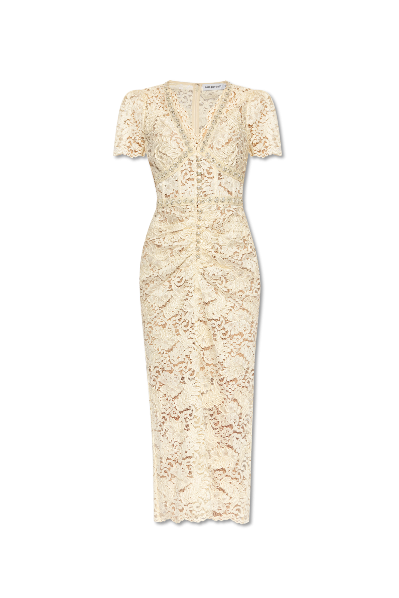 Cream lace outlet cocktail dress